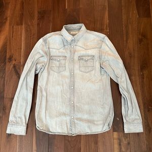 All Saints Denim Western Shirt